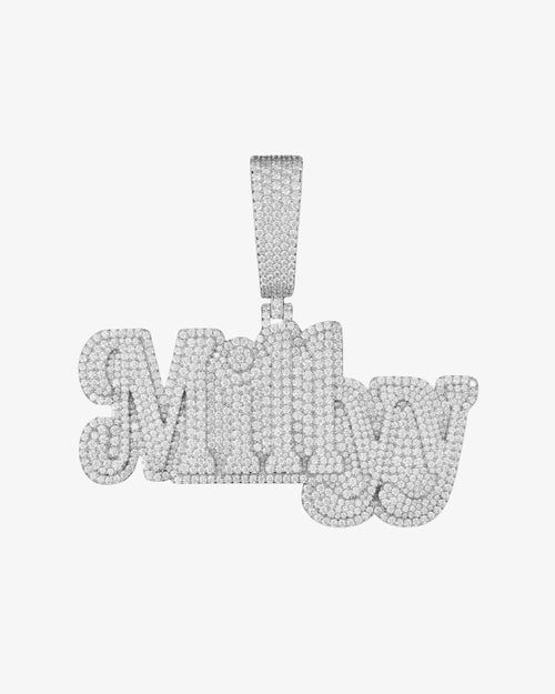 "MILLYY" Custom Moissanite Pendant 14k Gold 1