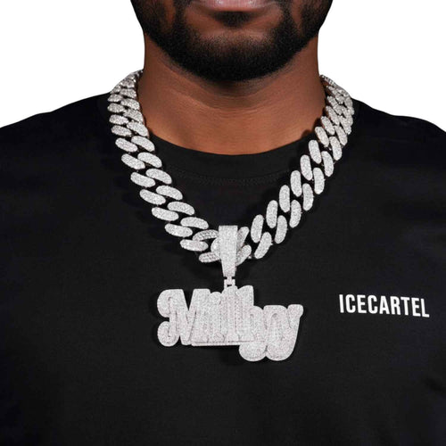 "MILLYY" Custom Moissanite Pendant 14k Gold model