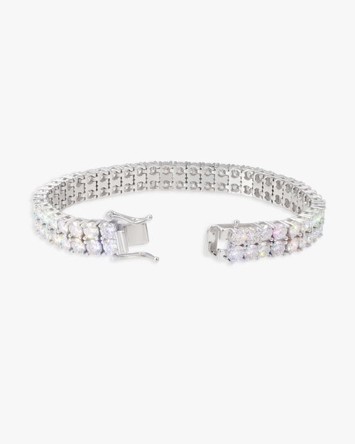 moissanite 2-row tennis bracelet icecartel clasp
