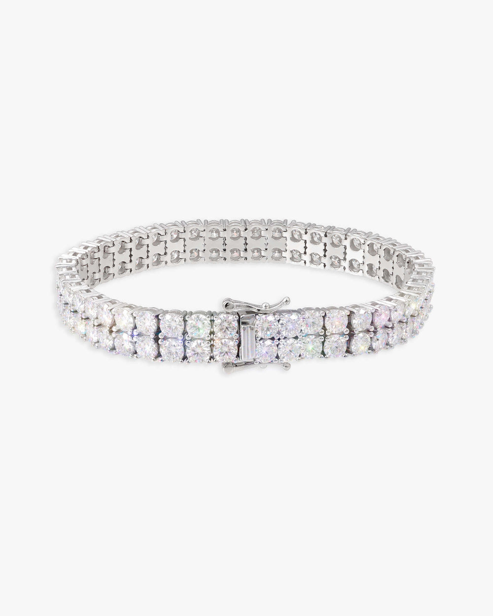 moissanite 2-row tennis bracelet icecartel top