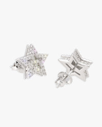 moissanite 5-point star stud earrings 14k gold icecartel main