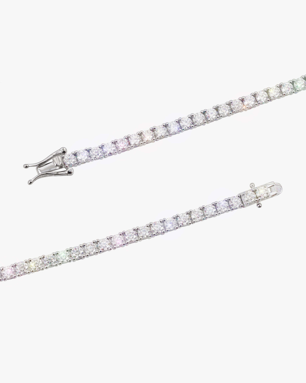 moissanite ascending tennis chain icecartel clasp