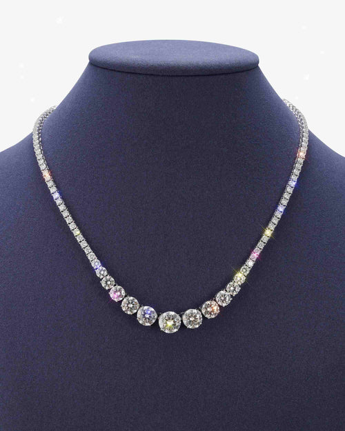 moissanite ascending tennis chain icecartel display