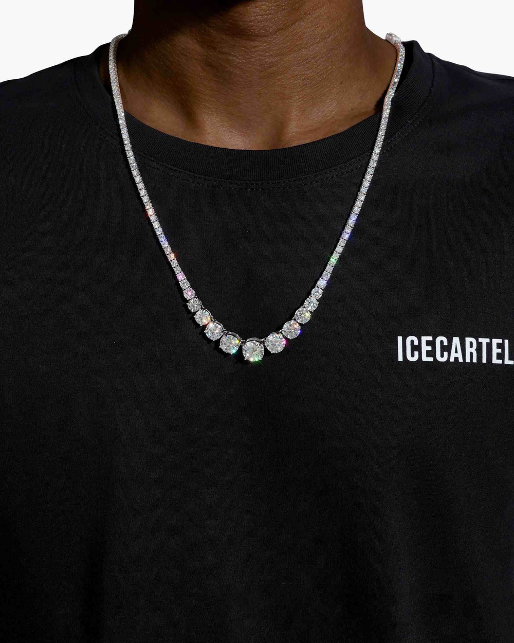 moissanite ascending tennis chain icecartel model