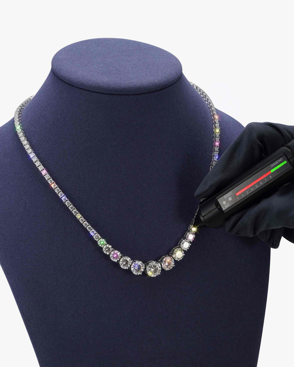 moissanite ascending tennis chain icecartel test