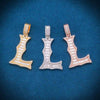 Moissanite Baguette Letter 