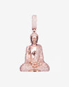 Moissanite Buddha Pendant 14K Gold - Rose Gold