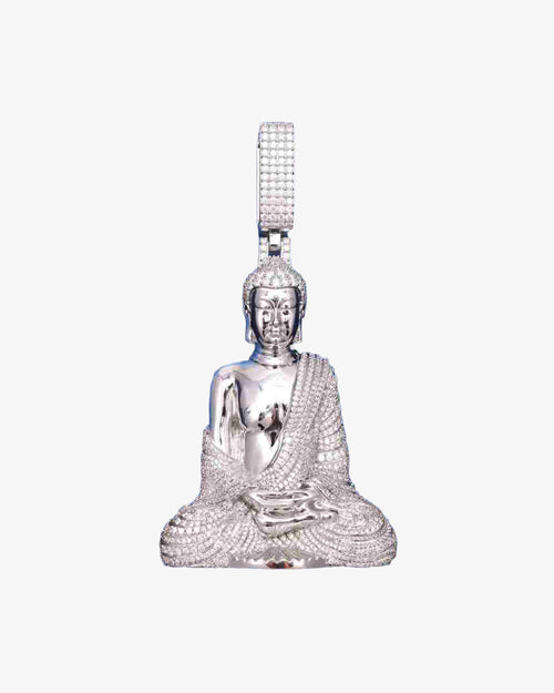 Moissanite Buddha Pendant 14K Gold icecartel