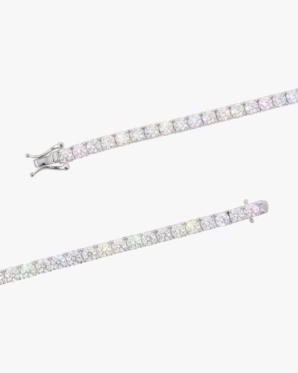 moissanite cross pendant & tennis chain set icecartel clasp