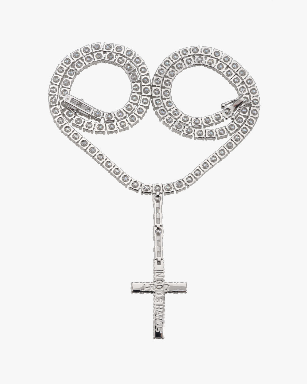 moissanite cross pendant & tennis chain set icecartel custom