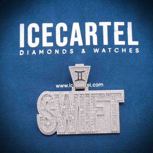 Moissanite Custom "SWIFT" Pendant 14K Gold