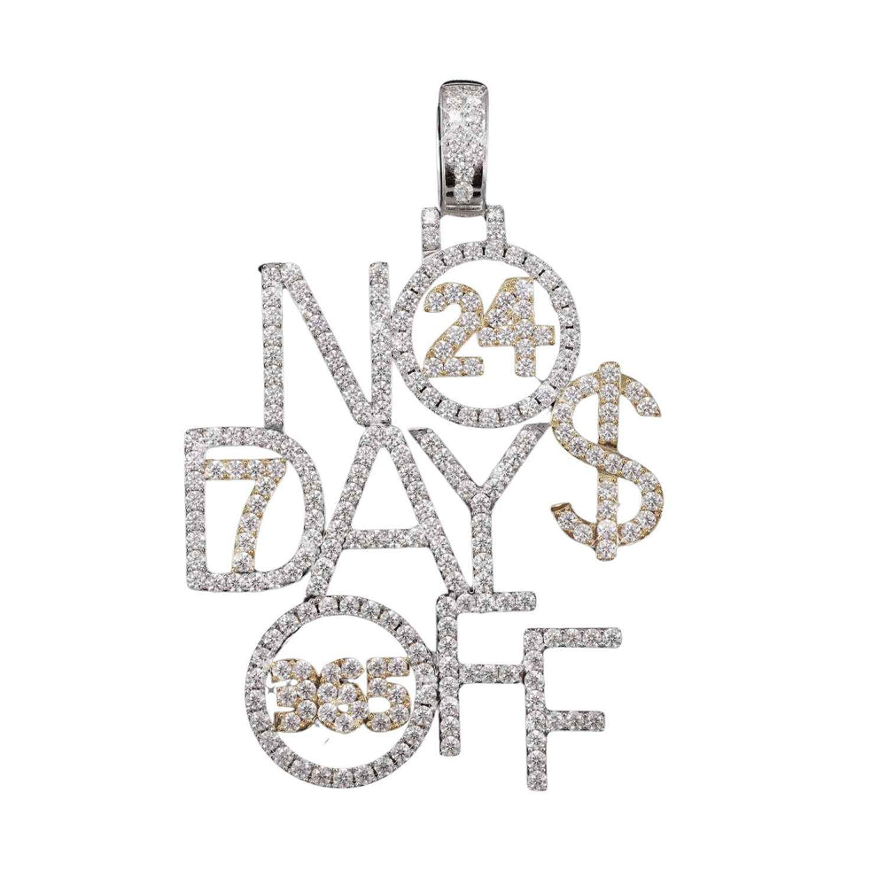 NODAYSOFF Custom Name Moissanite Pendant 14K Gold icecartel main1
