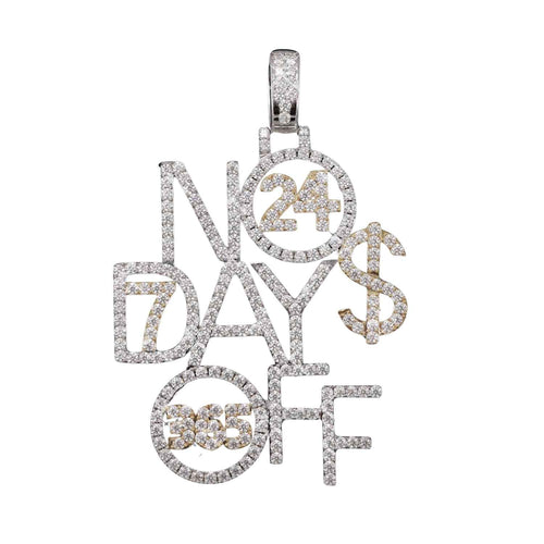 NODAYSOFF Custom Name Moissanite Pendant 14K Gold icecartel main1