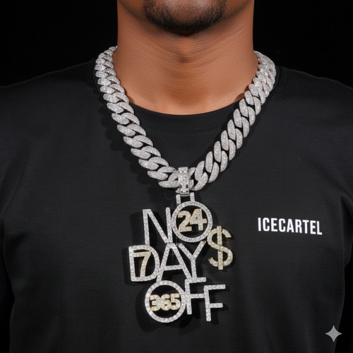 NODAYSOFF Custom Name Moissanite Pendant 14K Gold icecartel model1
