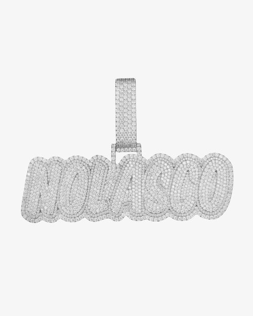 "NOLASCO" Custom Moissanite Pendant 14k Gold 1