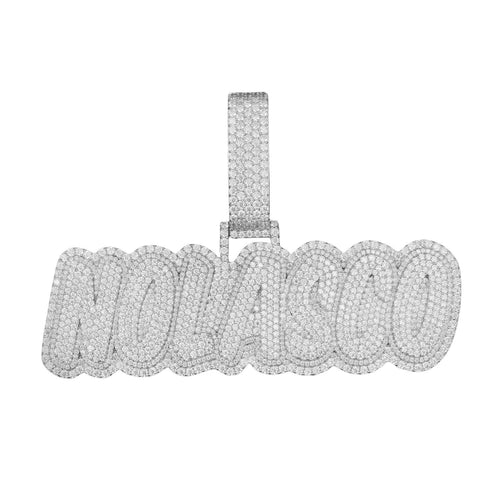 "NOLASCO" Custom Moissanite Pendant 14k Gold 1