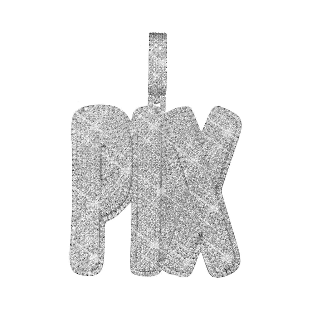 PIX Custom Name Moissanite Pendant main1