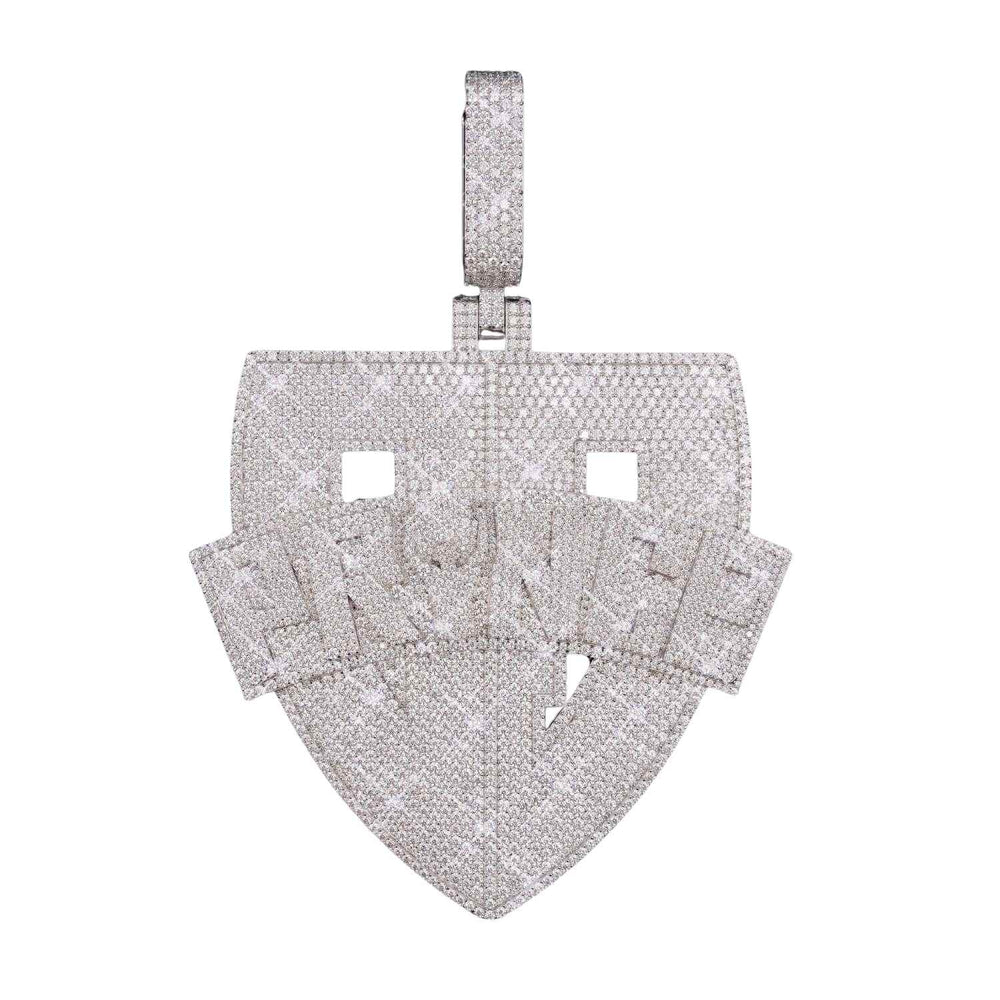 PRINCE Custom Logo Moissanite Pendant 14K Gold ICECARTEL main1