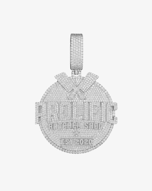 "PROLIFIC" Custom Moissanite Pendant 14K Gold 1