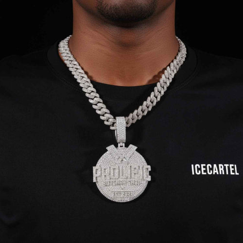 "PROLIFIC" Custom Moissanite Pendant 14K Gold model