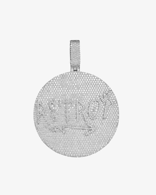 "R3TROY" Custom Moissanite Pendant 14K Gold 1