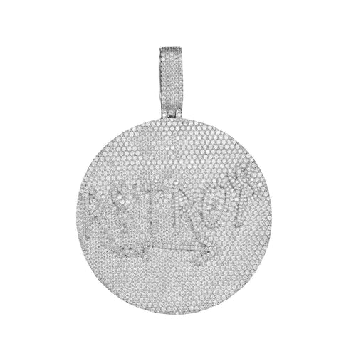 "R3TROY" Custom Moissanite Pendant 14K Gold 1