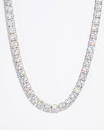 S925 Silver Moissanite Tennis Chain 14K Gold (ALL SIZES) - White Gold 5MM