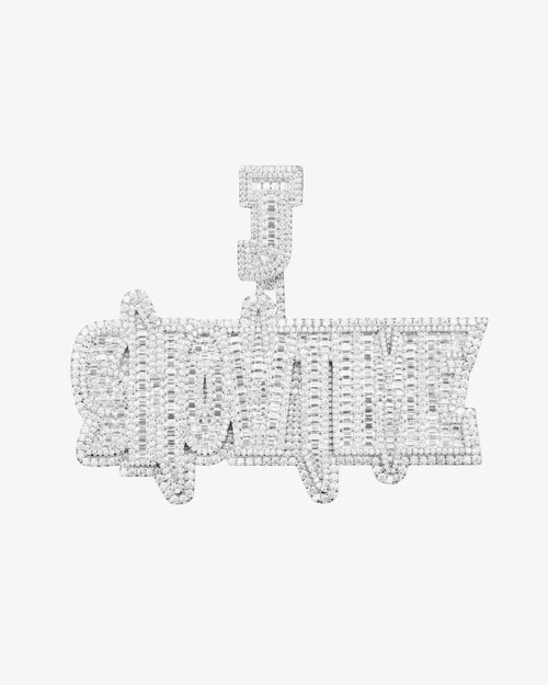 "SHOWTIME" Custom Moissanite Pendant 14K Gold 1