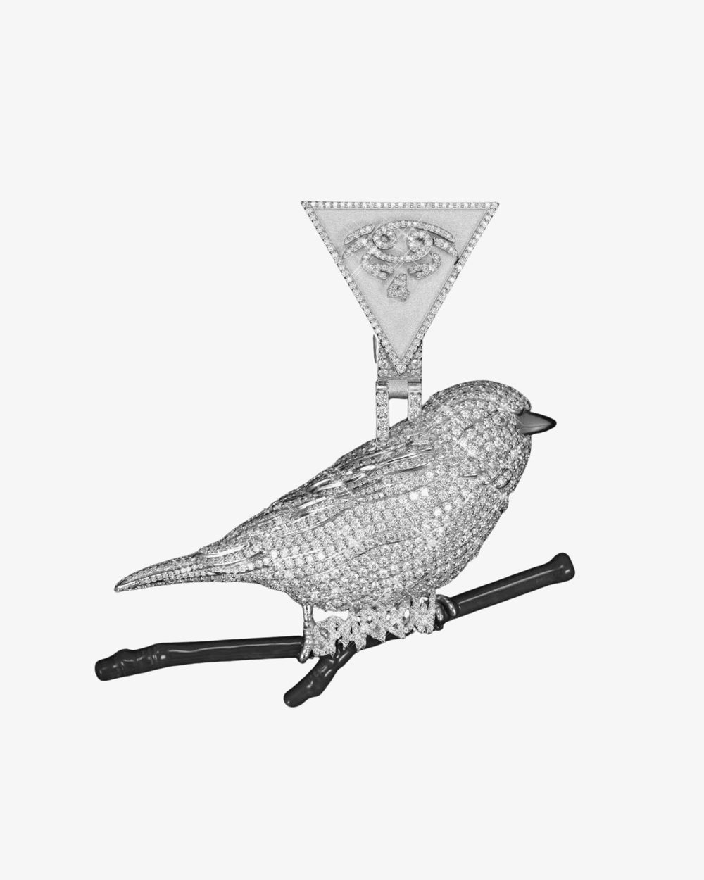 SPARROW Custom Moissanite Pendant 14K Gold icecartel1