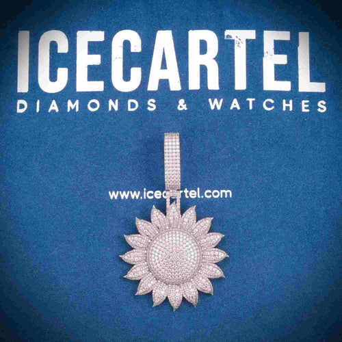 "SUNSHINE" Custom Moissanite Pendant 14K Gold icecartel