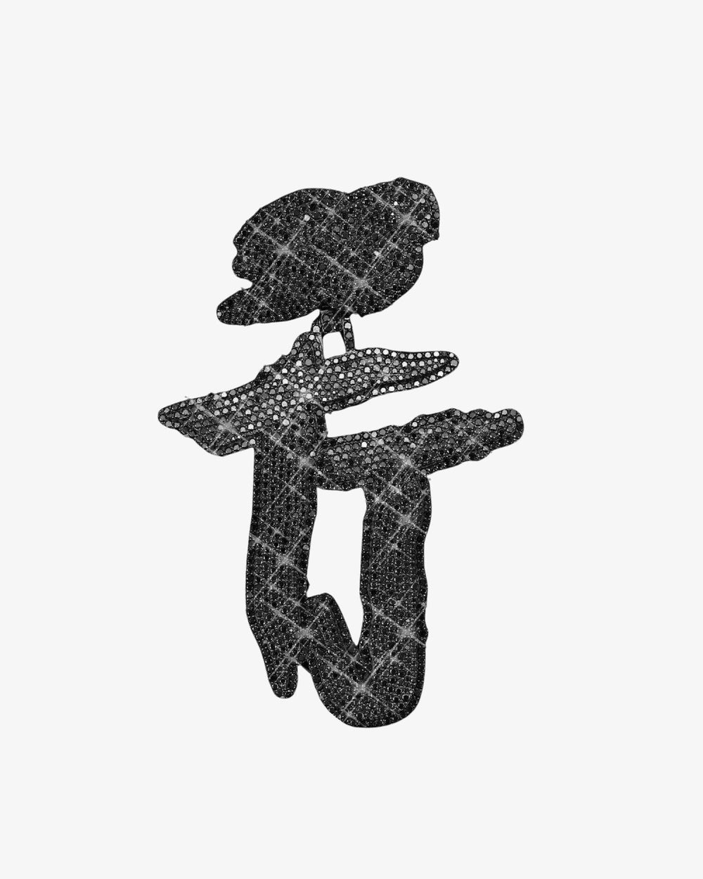 TJ Custom Black Moissanite Pendant main1