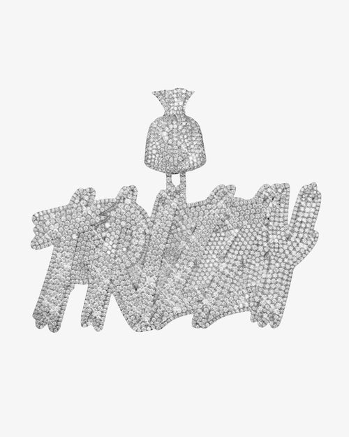 TRIZZY Custom Moissanite Pendant 14K Gold icecartel main1