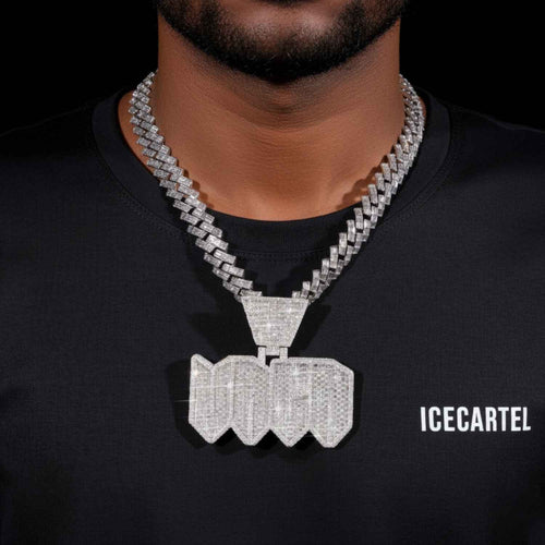 VRCR Custom Moissanite Pendant 14K Gold icecartel model1