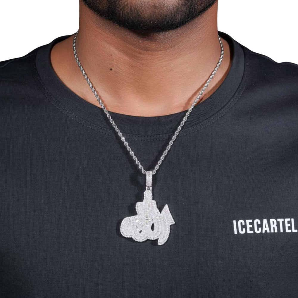 VVS Allah Pendant 14K Gold icecartel model11