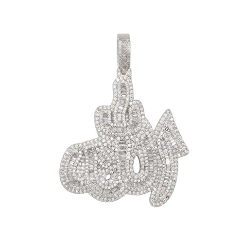 VVS Allah Pendant 14K Gold main icecartel white