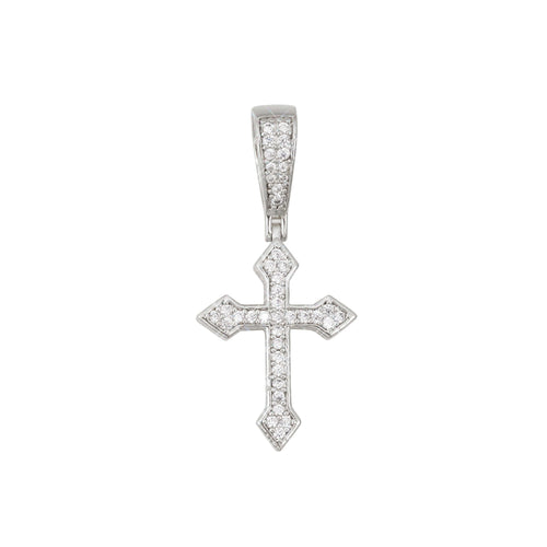 VVS Celtic Cross Pendant 14K Gold