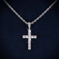 VVS Cross Pendant 14K Gold main icecartel