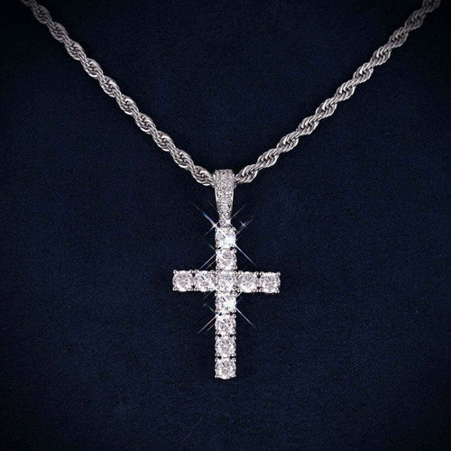 VVS Cross Pendant 14K Gold main icecartel11
