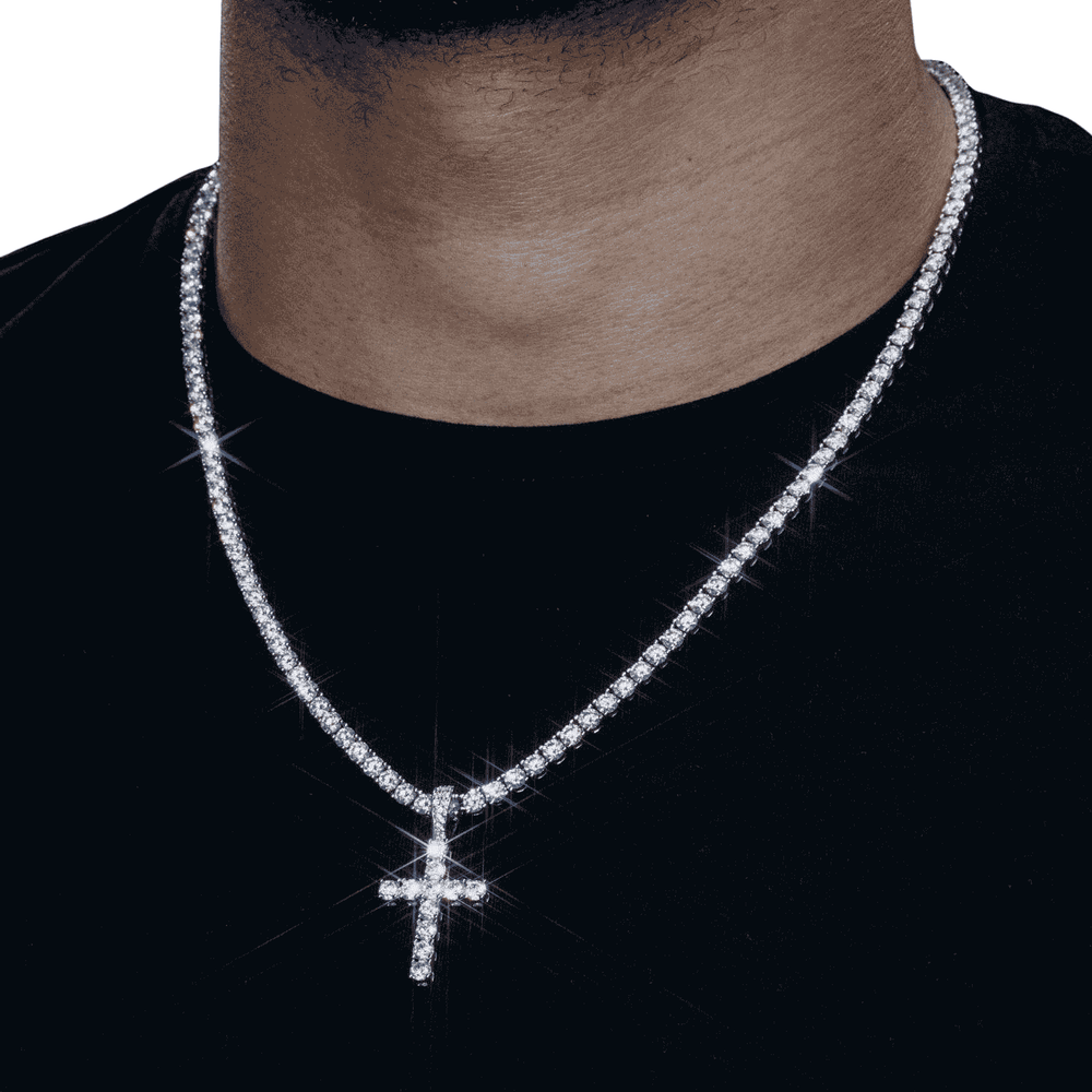 VVS Cross Pendant 14K Gold model5005 icecartel
