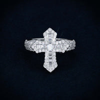 VVS Gothic Cross Ring 14K Gold model icecartel11