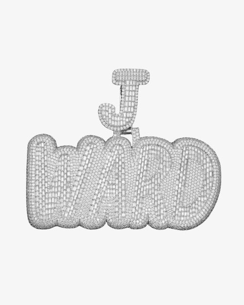 "WARD" Custom Moissanite Pendant 14K Gold 1