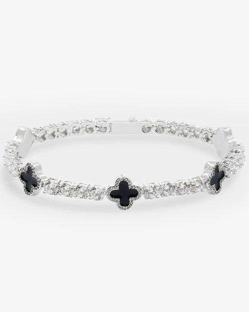 agate 5mm moissanite tennis bracelet 14k white gold px