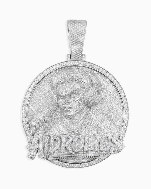 aidrolics custom circle pendant 14k gold icecartel main