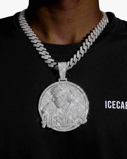 aidrolics custom circle pendant 14k gold icecartel model