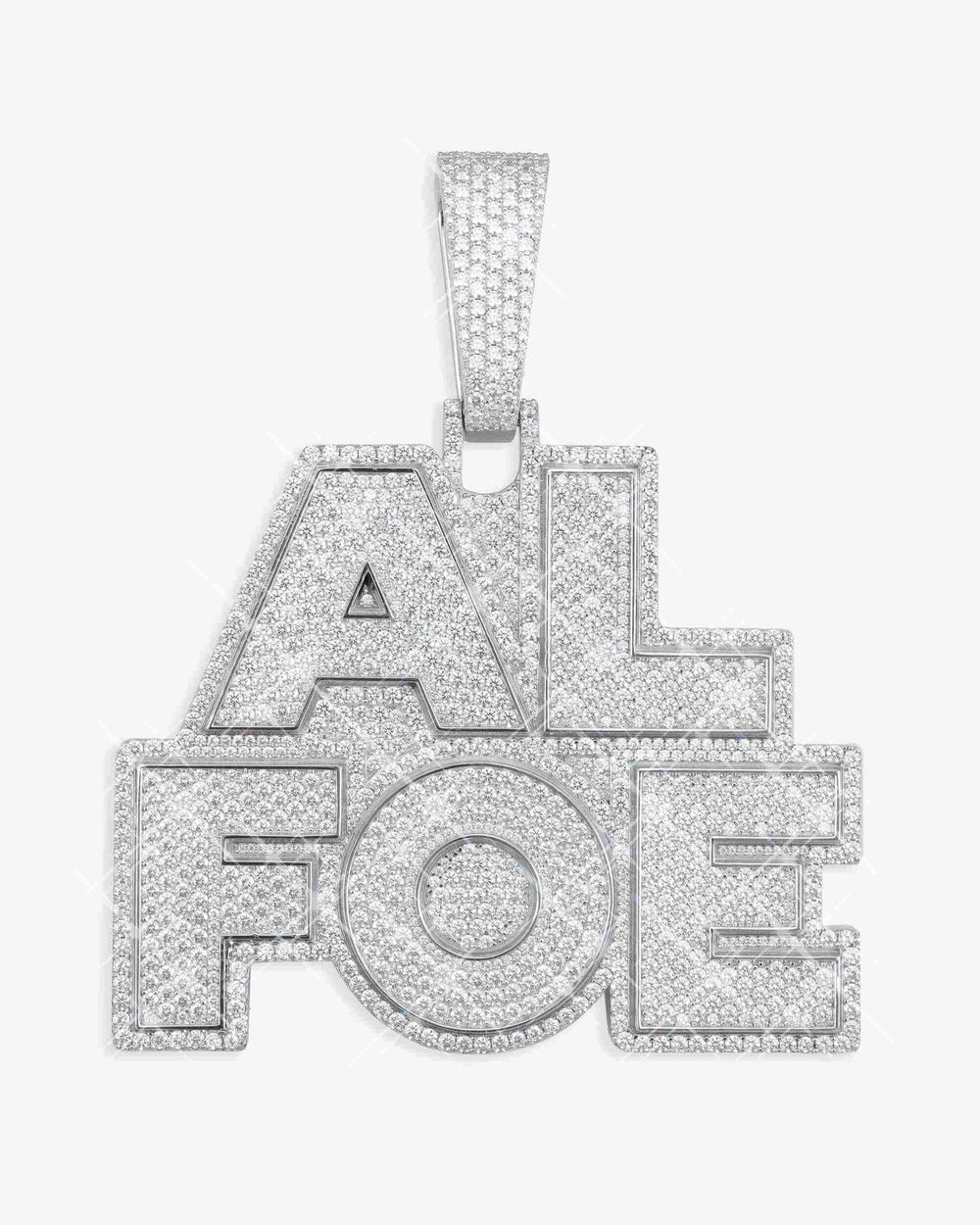 al foe moissanite custom name pendant 14k gold icecartel main