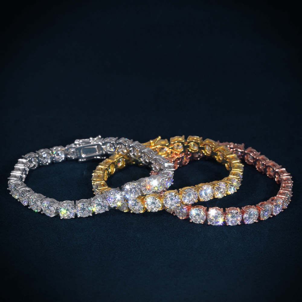 All Moissanite Tennis Bracelets all colors