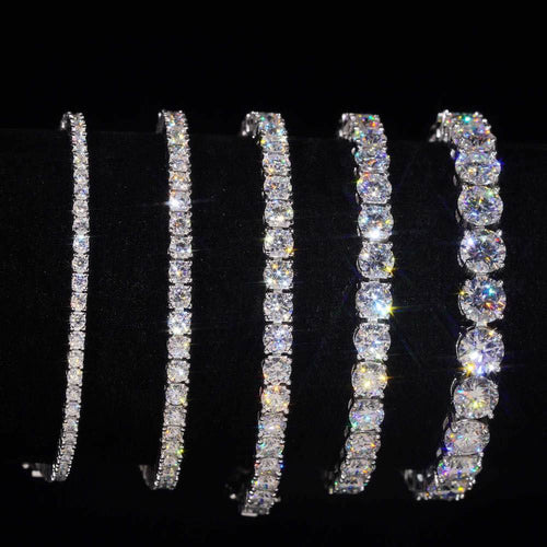 All Moissanite Tennis Bracelets Shine