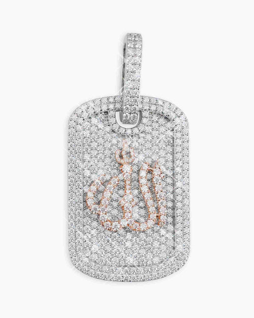 allah custom dog tag pendant 14k gold icecartel main