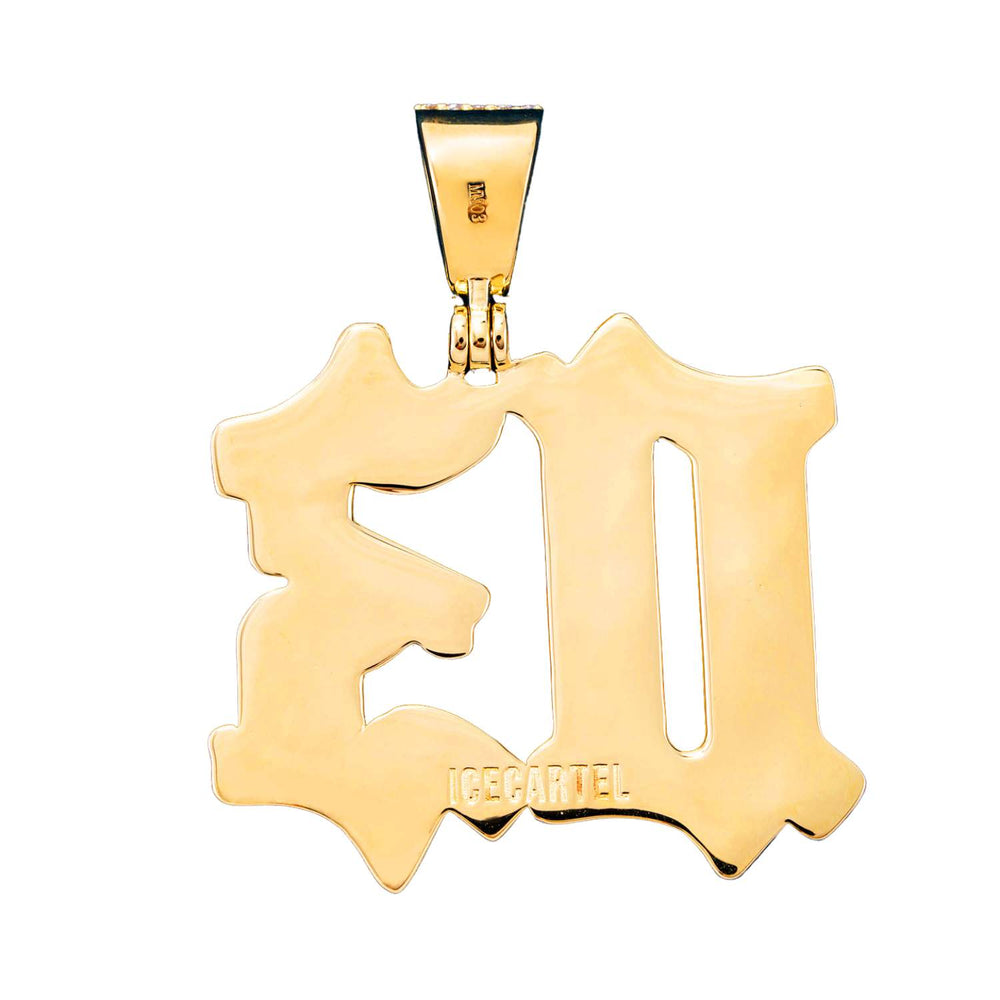 back 14k gold custom vvs moissanite pendant two tone1