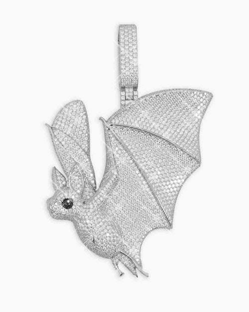 bat custom moissanite logo pendant 14k gold icecartel main